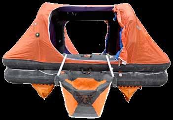 Our top of the line self-righting liferaft for naval forces ensures that no matter how the liferaft inflates in the water,
