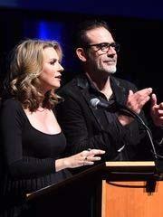 Actors Hilarie Burton and husband Jeffrey Dean Morgan open Ghost Stories, an event held at the at the Richard B.