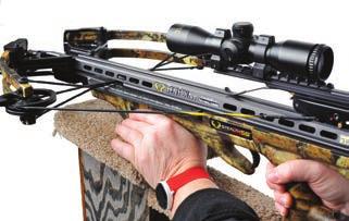 SIGHTING YOUR CROSSBOW CONT. SIGHTING PIN SIGHTS CONT. Repeat the same procedure to correct a windage (right or left) error. Again, correct the error by moving the pin in the direction of the error.