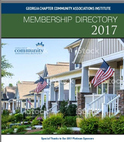 CAI-GEORGIA 2018 MEMBERSHIP DIRECTORY The 2017 Directory will be published in the spring and will include a Yellow Pages Services Directory section where Georgia Chapter professional members may