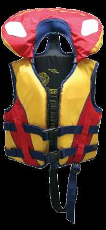 Choose the right size lifejacket A Check the manufacturer guidelines located on inside of jacket.