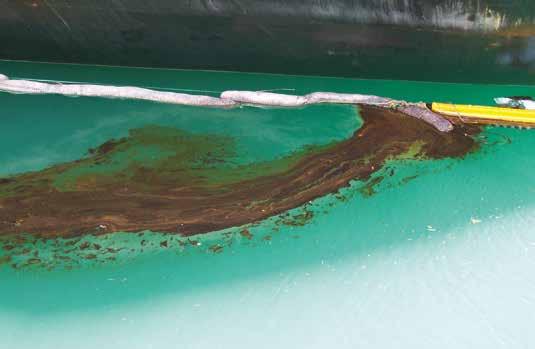 Oil spills Any spills of oil or fuel from your boat should be dealt with immediately and cleaned up with special sorbent material. You can buy sorbent pads from most chandlers or marine stores.