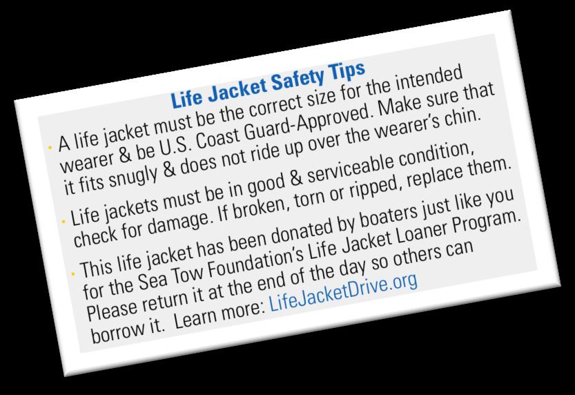 Sea Tow Foundation s Life Jacket Drive Program WHY?