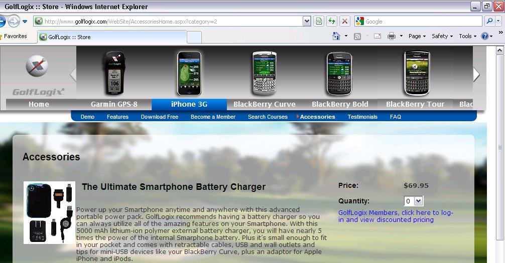Getting Started: Optimal Settings (continued) Battery Life: To optimize the battery life on your iphone 3G while using the GolfLogix GPS application on the course: 5.