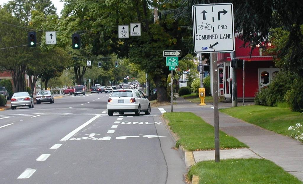 Shared lane markings may ultimately