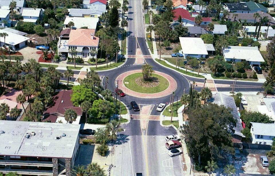 A roundabout is a type of