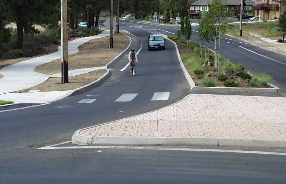 End bike lane to encourage