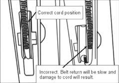 Consider using distilled water to refill tank. Rowing stroke return is too light. Bungee not under enough tension. Rowing Belt missing one wrap around rower belt pulley.