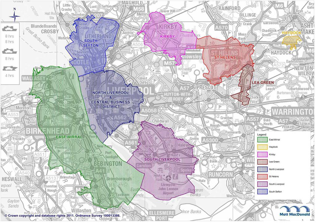 Figure 2.1 Merseyside LSTF Programme Spatial Coverage 2.2 Packages and projects The four packages incorporate over 40 projects between them which are spread over the Merseyside region.