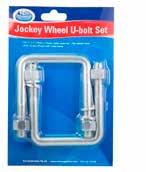 Rubber Jockey Wheel Receiver - 0606 Adjustable Leg with Wheel Suitable for larger 8 & 10