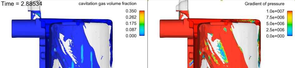 Gas volume fraction vs Pressure waves (new gate) By this way