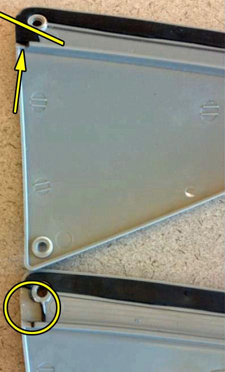 7. Using a phillips screw driver, remove the sweat guard (Do not use a power drill in removing and re-installing) 8.