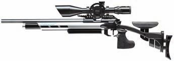 Hämmerli 850 AirMagnum rifle series The 88-gram CO2 cartridge delivers up to 200 shots per fill. Several configurations. 8rd circular clip.