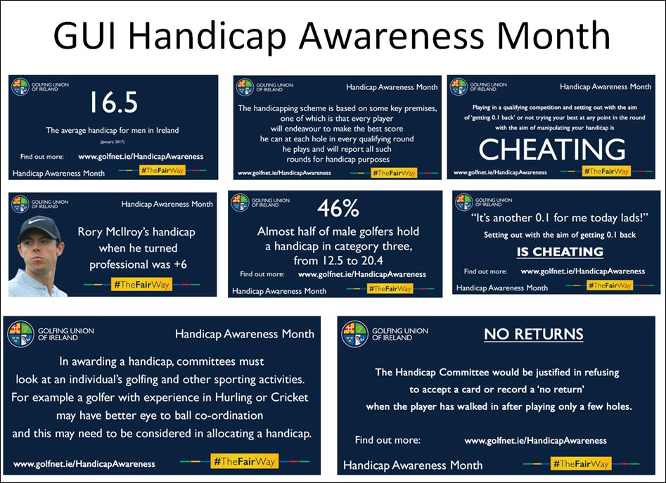 Did you know... HANDICAP AWARENESS MONTH You must ensure that all your away scores are recorded at your home club.