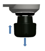 To prevent a pressure leak, turn it fully clockwise or counter clockwise. +: Pressure, - : Vacuum Figure 1-6 Selector 1.10.