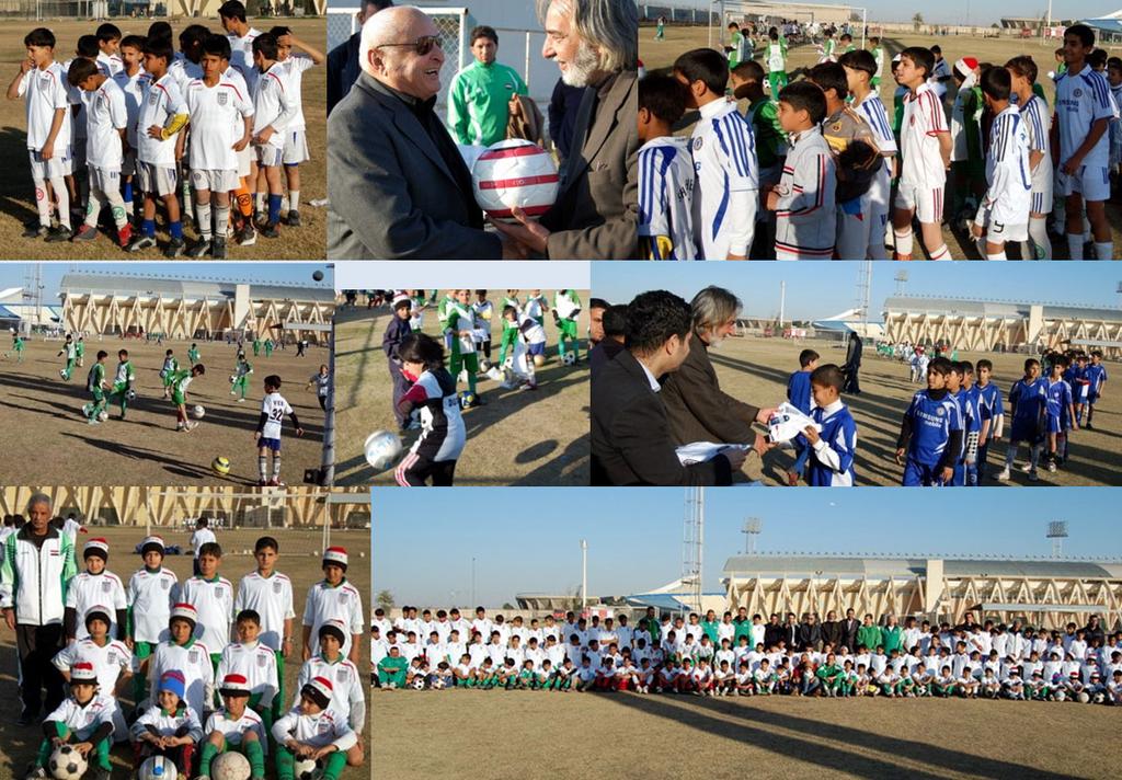 Event 7 Wednesday 17th December 2008 3pm-4pm Shaab National Stadium, Ammou Baba Football School, Baghdad Number of participants: 300 The highlight of the day was an exhibition training session with