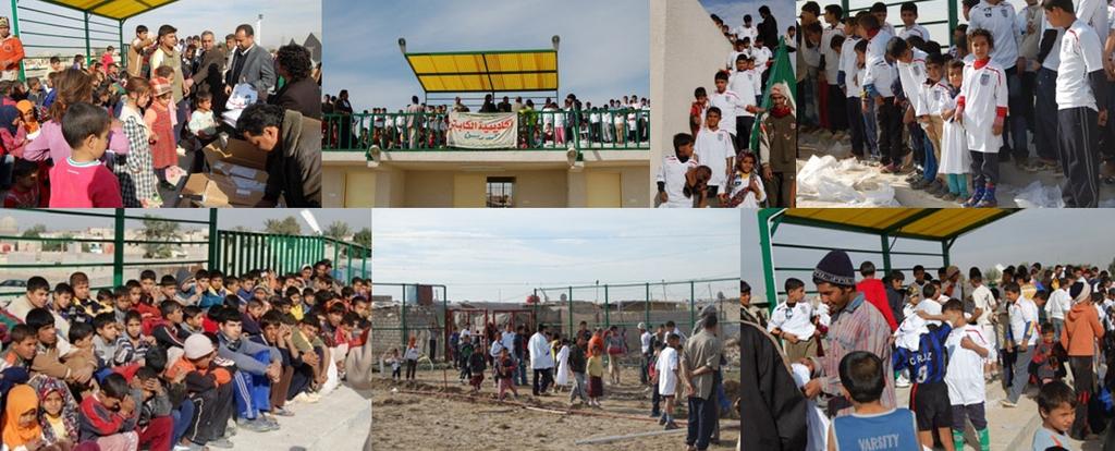 Event 9 Friday 19th December 2008 11am 12pm Mohammed Risan Football School, Sadr City, Baghdad (Age Group 7-18) Number of participants: 200 FC Unity s programme assistants, Hamza Qureishi visited the