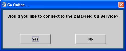 Install the DataField CS by clicking on the corresponding link in the DataField CS set-up screen. Follow the onscreen instructions.