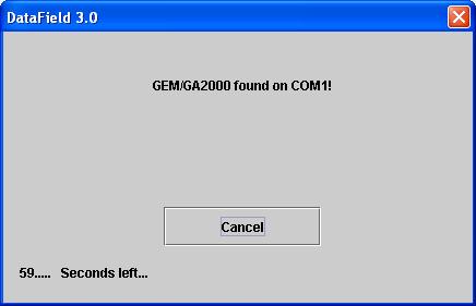 Click on the GEM/GA2000 button.