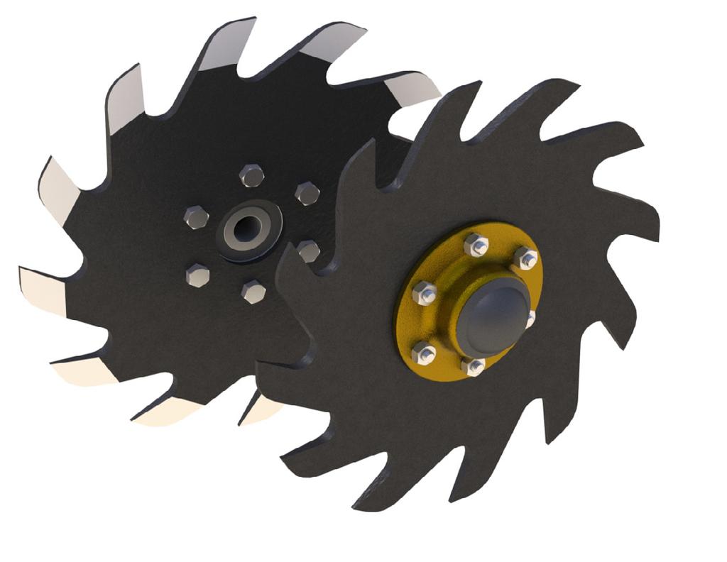 The BSCW899 guarantees a closed seed trench, while the smooth wheel gently tamps the surface. These specially designed toothed wheels replace the regular closing disk.
