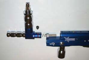 Complete Disassembly of a Blowback Electronic Paintball Gun C C C Ensure that all air sources and hopper are removed and that the chamber is clear of paintballs before beginning work on any paintball