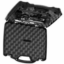 20 SHAPED PISTOL CASES Single Pistol Case, Thick wall construction, Two layers of high-density foam, Strong piano style hinge, Comfortable, secure, userfriendly latches, Black PLA142100 Small, 7.