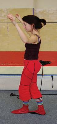 part2/ Basic Techniques on Tight Wire Posture Posture is of great importance when working on the wire. Arching the lower back causes a core weakness and will inevitably lead to instability.