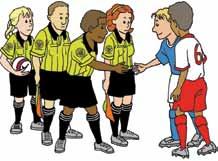 PRIOR TO THE GAME Pre-game Conference Referee Team Reviews procedures and mechanics in accordance with this Guide Discusses any special expectations, unusual field or match conditions, special rules