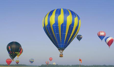 If a wind current is blowing in the right direction above rather than below the balloon, the pilot increases altitude to enter that current.