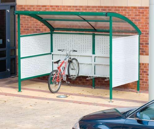 Must be bolted to 250mm thick concrete for stability n Site survey and erection service available n Comes complete with twin-level integrated bike rack for 8 bikes Frame Colour Options Please add