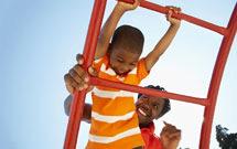Since most playground injuries occur as a result of falls to the surface, parents should make sure the ground is covered with materials that will cushion a fall such as mulch, sand or rubber before
