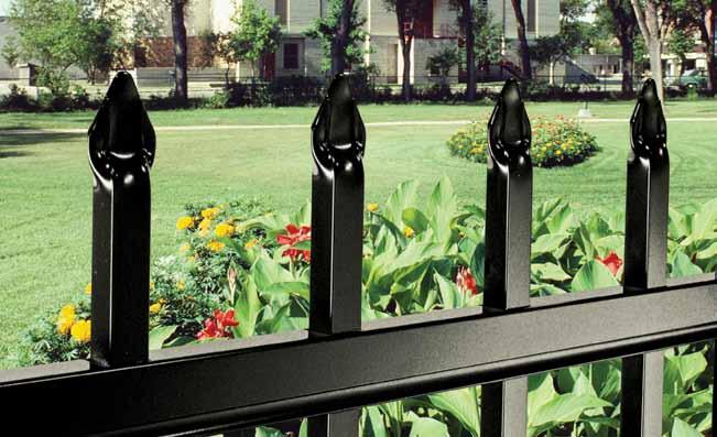 .. 19 Marble Shown in 48" Black - Haven Series Contemporary picket Select ActiveYards fences are available QuickShip and have expedited