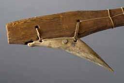 Item number: Fry0138 Item Number: Fry0138 Category: Hook - Boat Hook Materials: Wood, bone and string lashings.