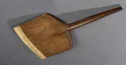 Item number: Fry0175 Item Number: Fry0175 Category: Shovel - Snow Shovel Materials: Walrus ivory and wood Description: Small snow shovel with nicely formed walrus ivory blade edge.