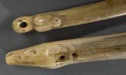 Item number: Fry0176 Item Number: Fry0176 Category: Drill - Bow Drill Materials: Walrus ivory Description: These two bow drills probably date to 1875, or possibly earlier.