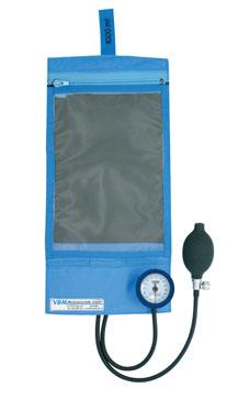 and manometer 53-06-100 with hand inflator and manometer (shock resistant precision manometer) 53-08-100 for single patient use VBM Infusor Transparent Pressure Infusion Cuffs