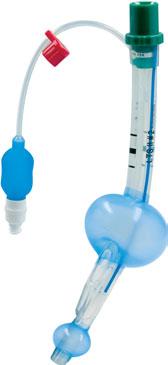 The version with an additional drain tube increases aspiration protection as esophageal pressure can be released and gastric content can be suctioned by a catheter.