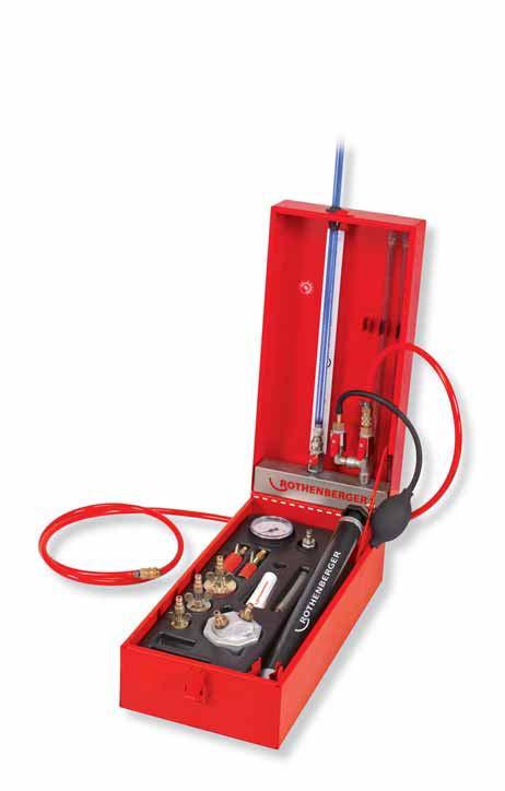 Testing Devices for Gas and Water Connections ROTEST GW 10/4 Universal analogue testing device for gas and water