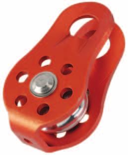 ISO 9001-2000 SAFETY & RESCUE HARDWARE Fixed-Side Aluminum Pulley 1-1/4 dia. Aluminum Sheave for ropes up to 3/8 dia. L.O.A.: 3 1 4 WT.