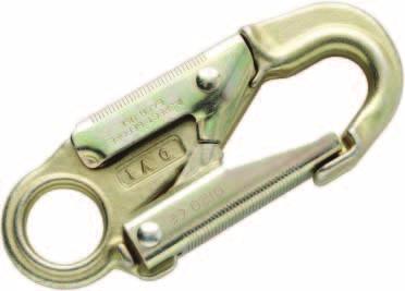 ISO 9001-2000 SAFETY & RESCUE HARDWARE Fast-Eye Double-Lock Safety Hook