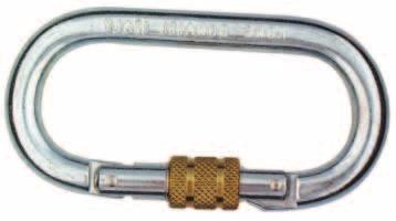 ) WT.: 3.2oz KNG-911-A3TR Extra Large Rescue Carabiner Carbon Steel Screw Lock Rated at 50 kn (11,250 lbs.) WT.: 8.7 oz.