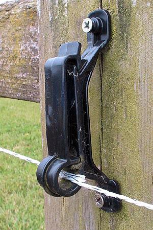 Both the tape and the step-in posts can be purchased at most feed stores or from farm supply catalogues.