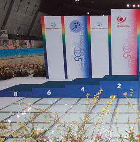 Since the length of Awards Ceremonies differed from competition to competition and from division to division, the music was arranged and adapted to each venue.