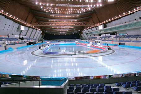 Speed Skating Venue (Nagano Olympic Memorial Arena, M-Wave) Location 195 Kita Nagaike, Nagano City Competition Events and Rink Profile Competition Events 9 (167 divisions) 25m, 55m, 111m, 222m, 333m,