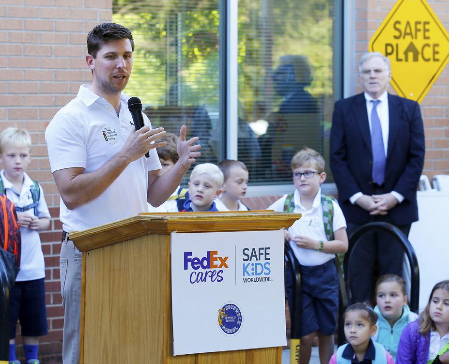 each lap Denny Hamlin led and $11,000 for each race victory to Safe Kids Worldwide, a nonprofit working to protect kids on the road, at home and at play.