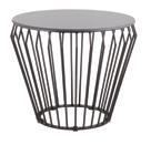 150 Barcelona Side Table 50 x 58 cm height Silver AED