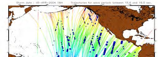 Swell at deeper waters (>200m) - Fireworks Satellite Observations L2 Swell field rebuilding Publications: R. Husson, F. Ardhuin, F. Collard, B. Chapron, et A.
