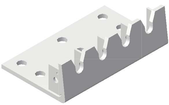 1.6.1 Surface Mounted Anchors Below are diagrams of the Brifen TL-3 Surface Mounted Anchor. The Surface Mounted End Anchor is used when the regular anchor may not be suitable.