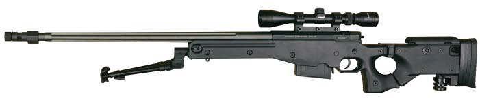 Airsoft rifl e, Spring, c.6mm air soft BB, AW.338 sniper $495.