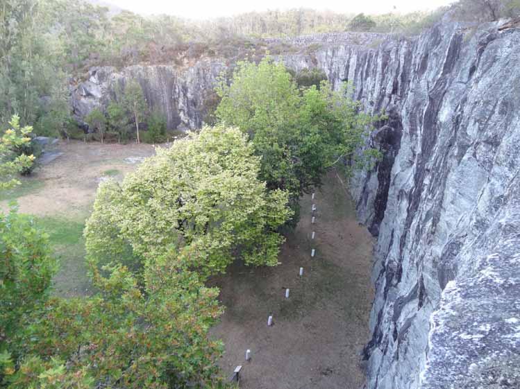 Rock, Protection & Grading The Quarry offers sheer walls and slabs up to 20m high comprising a compact, and for the most part solid granite.